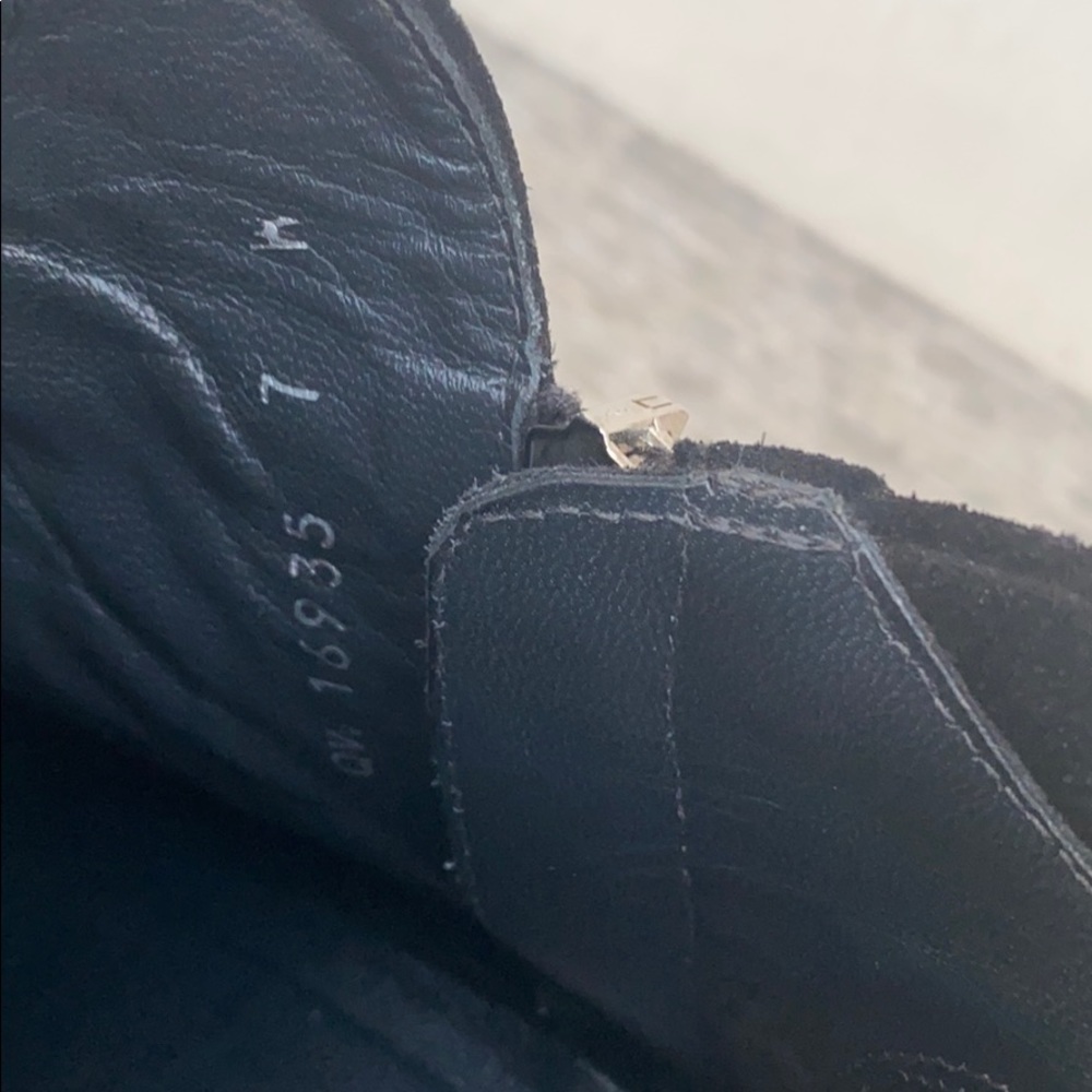 Stuart Weitzman Black Suede Ankle Boot Size 7 - image 6